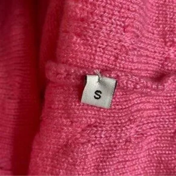 Madigan Ireland Pink Réiltín Cashmere Silk crew neck small NWT new with tag - Picture 6 of 6